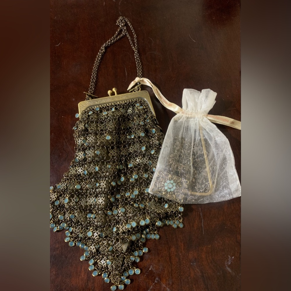 Crystal vintage evening purse 1920s